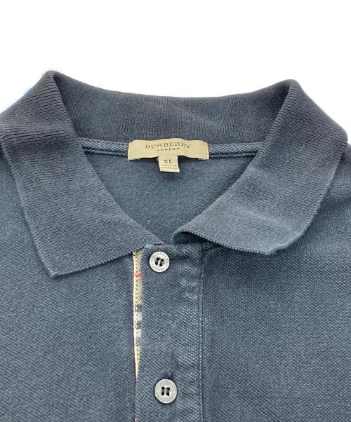 BURBERRY LONDON（バーバリーロンドン）BURBERRY LONDON (バーバリーロンドン) ポロシャツ ブラック サイズ:XLの古着・服飾アイテム