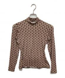 MARINE SERRE（マリーンセル）の古着「総柄カットソー/セカンドスキン」｜アイボリー