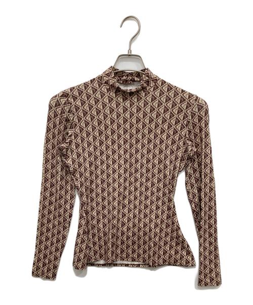 MARINE SERRE（マリーンセル）marine serre (マリーンセル) 総柄カットソー/セカンドスキン アイボリー サイズ:Mの古着・服飾アイテム