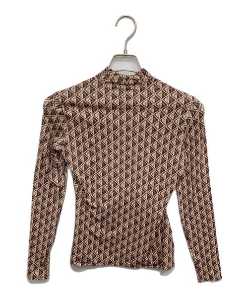 MARINE SERRE（マリーンセル）marine serre (マリーンセル) 総柄カットソー/セカンドスキン アイボリー サイズ:Mの古着・服飾アイテム