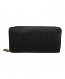 PAUL SMITH（ポールスミス）の古着「ラウンドファスナー財布」｜ブラック
