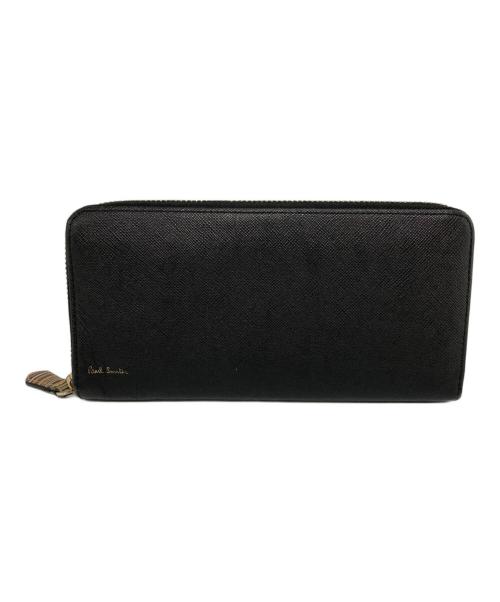 PAUL SMITH（ポールスミス）Paul Smith (ポールスミス) ラウンドファスナー財布 ブラックの古着・服飾アイテム