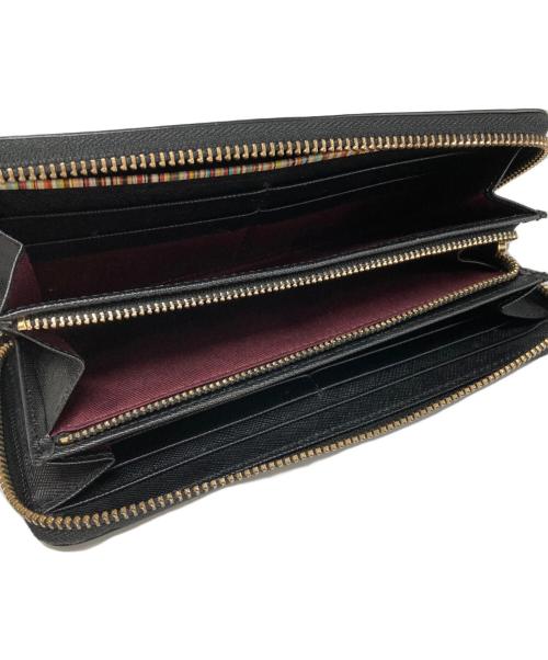 PAUL SMITH（ポールスミス）Paul Smith (ポールスミス) ラウンドファスナー財布 ブラックの古着・服飾アイテム