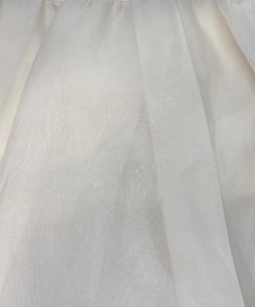 COCODEAL（ココディール）COCODEAL (ココディール) オーガンジーペプラムドッキングニット ベージュ サイズ:2の古着・服飾アイテム