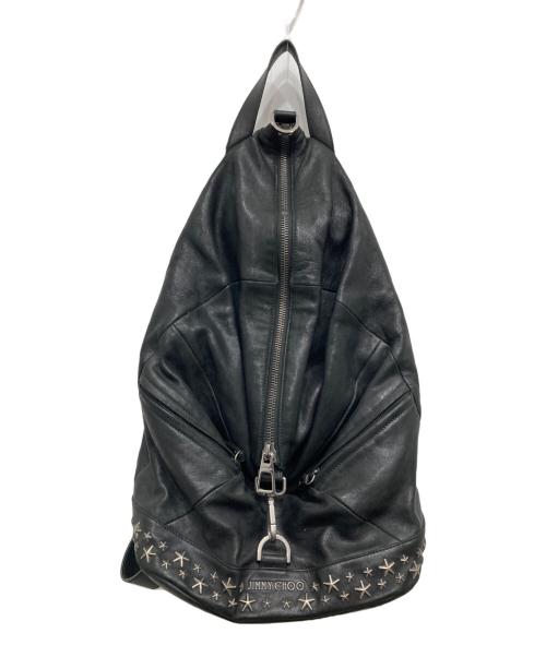 JIMMY CHOO（ジミーチュウ）JIMMY CHOO (ジミーチュウ) ワンショルダーリュック ブラックの古着・服飾アイテム