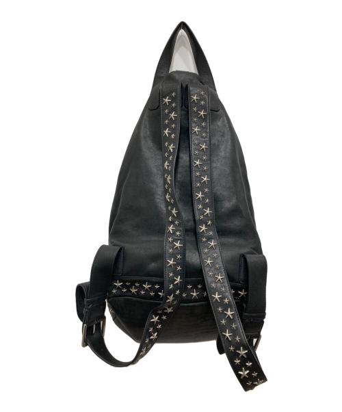 JIMMY CHOO（ジミーチュウ）JIMMY CHOO (ジミーチュウ) ワンショルダーリュック ブラックの古着・服飾アイテム