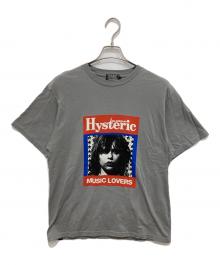 Hysteric Glamour（ヒステリックグラマー）の古着「HG MUSIC MAGAZINE Tシャツ」｜グレー