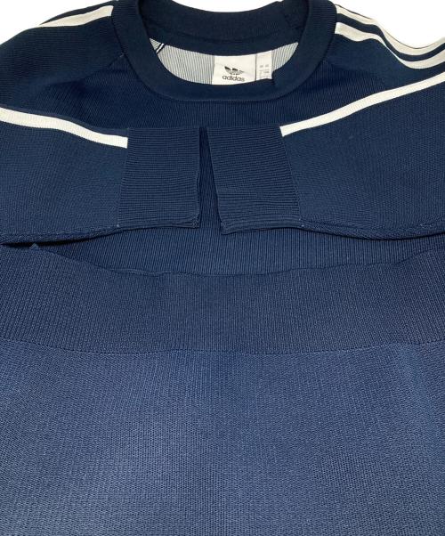 adidas（アディダス）adidas (アディダス) クルーネックニット ネイビー サイズ:Lの古着・服飾アイテム