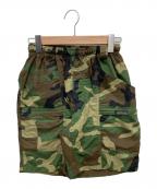 MOCEANモーシャン）の古着「迷彩柄ショートパンツ」｜グリーン