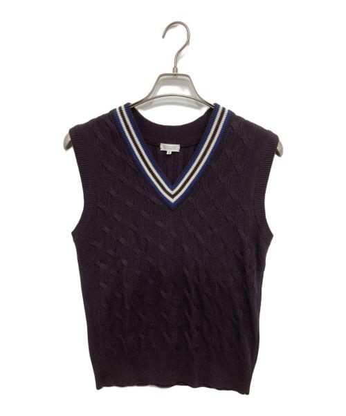 MACKINTOSH PHILOSOPHY（マッキントッシュ フィロソフィー）MACKINTOSH PHILOSOPHY (マッキントッシュ フィロソフィー) ニットベスト ブラック サイズ:38の古着・服飾アイテム