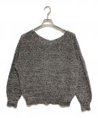 Spick and Spanスピック＆スパン）の古着「ペーパーヤーン2WAYルーズプルオーバー」｜ブラック