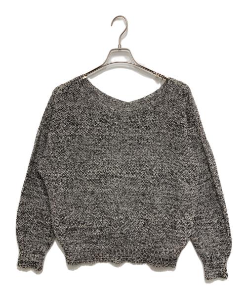 Spick and Span（スピック＆スパン）Spick and Span (スピック＆スパン) ペーパーヤーン2WAYルーズプルオーバー ブラック サイズ:FREEの古着・服飾アイテム