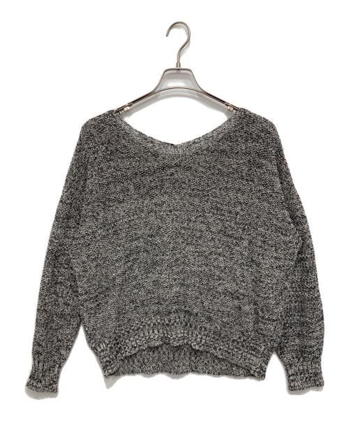 Spick and Span（スピック＆スパン）Spick and Span (スピック＆スパン) ペーパーヤーン2WAYルーズプルオーバー ブラック サイズ:FREEの古着・服飾アイテム