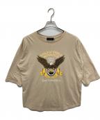 GOOD ROCK SPEED×L'appartementグッドロックスピード×アパルトモン）の古着「プリントTシャツ」｜ベージュ