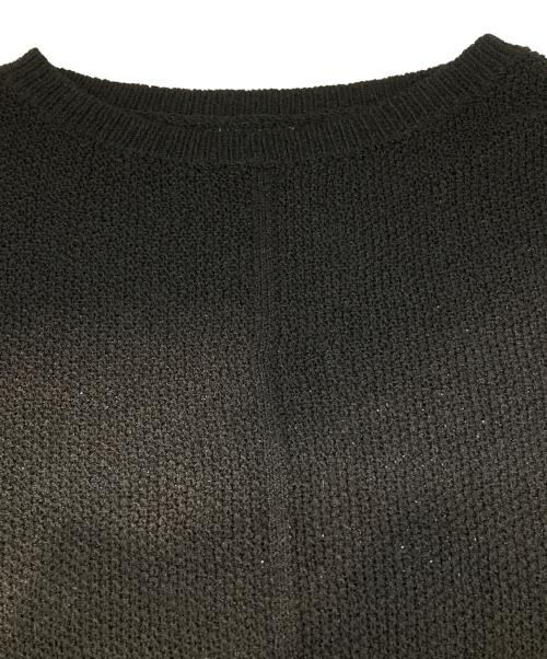 CLORE+（クロレ）CLORE+ (クロレ) ナイロン混ルーズニット ブラック サイズ:FREEの古着・服飾アイテム