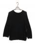 CLORE+（クロレ）の古着「ナイロン混ルーズニット」｜ブラック