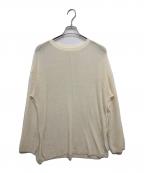 CLORE+クロレ）の古着「ナイロン混ルーズニット」｜ホワイト