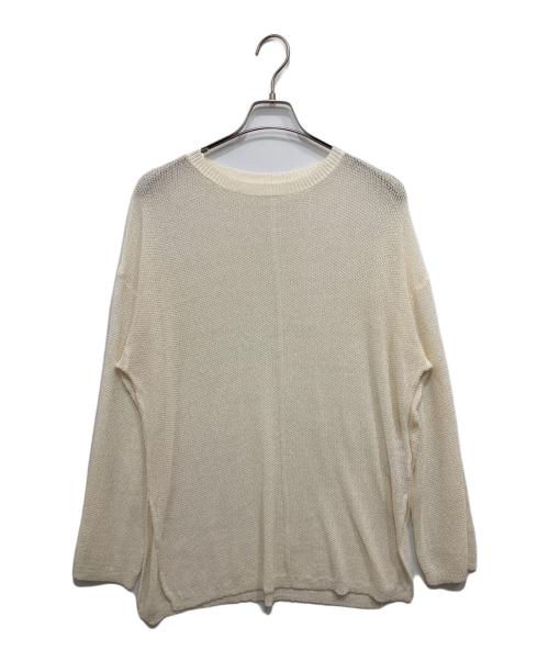 CLORE+（クロレ）CLORE+ (クロレ) ナイロン混ルーズニット ホワイト サイズ:FREEの古着・服飾アイテム