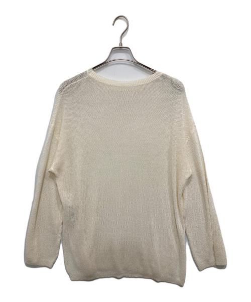 CLORE+（クロレ）CLORE+ (クロレ) ナイロン混ルーズニット ホワイト サイズ:FREEの古着・服飾アイテム