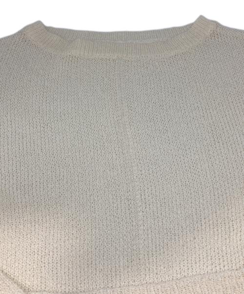 CLORE+（クロレ）CLORE+ (クロレ) ナイロン混ルーズニット ホワイト サイズ:FREEの古着・服飾アイテム