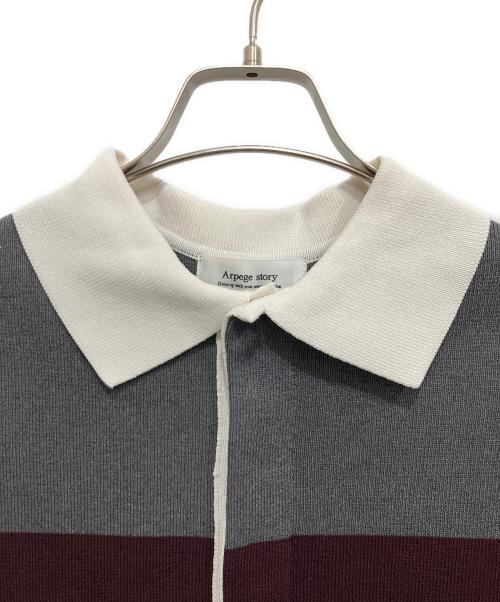 ARPEGE STORY（アルページュストーリー）ARPEGE STORY (アルページュストーリー) ラガーニットワンピース グレー サイズ:1の古着・服飾アイテム