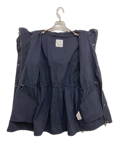 SHIPS any（シップスエニィ）SHIPS any (シップスエニィ) スタンドカラーポケットロング コート ネイビー サイズ:Fの古着・服飾アイテム