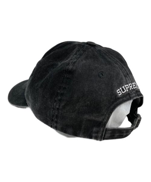 SUPREME（シュプリーム）Supreme (シュプリーム) Pigment Coated S Logo 6-Panel/キャップ ブラックの古着・服飾アイテム
