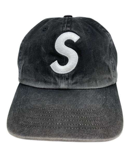 SUPREME（シュプリーム）Supreme (シュプリーム) Pigment Coated S Logo 6-Panel/キャップ ブラックの古着・服飾アイテム