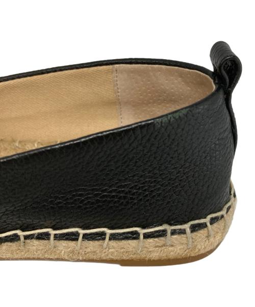 LAUREN RALPH LAUREN（ローレンラルフローレン）LAUREN RALPH LAUREN (ローレンラルフローレン) エスパドリーユ ブラック×ベージュ サイズ:UK4の古着・服飾アイテム