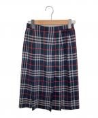 Burberry'sバーバリー）の古着「ノヴァチェックスカート」｜ネイビー