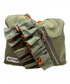 OUTDOOR PRODUCTS×Risleyアウトドア プロダクツ×リズレー）の古着「トライアングルフリルバッグ」｜グリーン