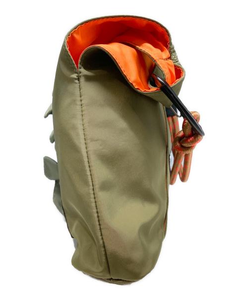 OUTDOOR PRODUCTS（アウトドア プロダクツ）OUTDOOR PRODUCTS (アウトドア プロダクツ) RISLEY (リズレー) トライアングルフリルバッグ グリーンの古着・服飾アイテム