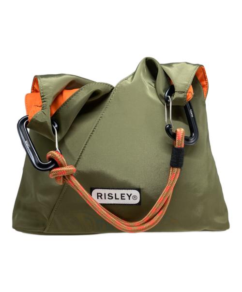 OUTDOOR PRODUCTS（アウトドア プロダクツ）OUTDOOR PRODUCTS (アウトドア プロダクツ) RISLEY (リズレー) トライアングルフリルバッグ グリーンの古着・服飾アイテム