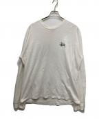 stussyステューシー）の古着「ロゴプリントカットソー」｜ホワイト