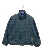 CHAPS RALPH LAURENチャップス ラルフローレン）の古着「チェック柄スイングトップ」｜ネイビー×グリーン