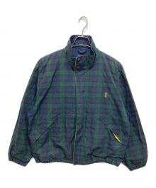 CHAPS RALPH LAUREN（チャップス ラルフローレン）の古着「チェック柄スイングトップ」｜ネイビー×グリーン
