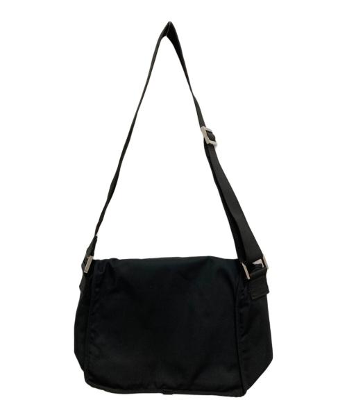 FENDI（フェンディ）FENDI (フェンディ) ロゴプレートショルダーバッグ ブラックの古着・服飾アイテム