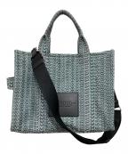 MARC JACOBSマークジェイコブス）の古着「ザウォッシュドモノグラムデニムバッグ」｜ブルー