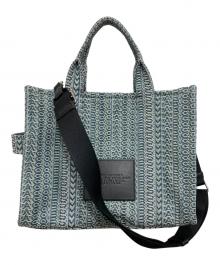MARC JACOBS（マークジェイコブス）の古着「ザウォッシュドモノグラムデニムバッグ」｜ブルー