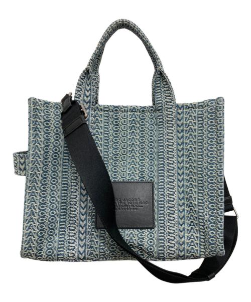 MARC JACOBS（マークジェイコブス）MARC JACOBS (マークジェイコブス) ザウォッシュドモノグラムデニムバッグ ブルーの古着・服飾アイテム