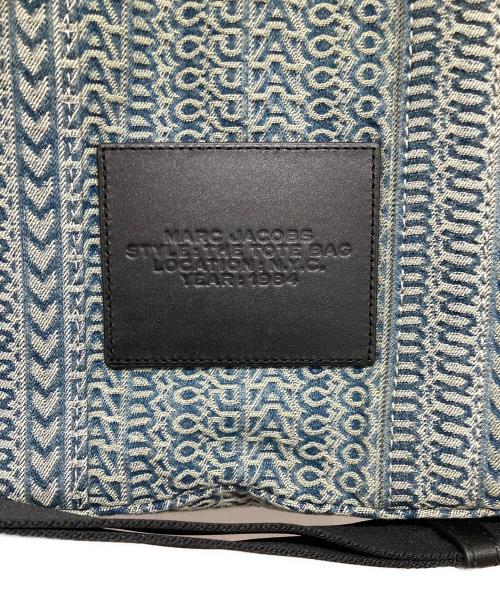 MARC JACOBS（マークジェイコブス）MARC JACOBS (マークジェイコブス) ザウォッシュドモノグラムデニムバッグ ブルーの古着・服飾アイテム