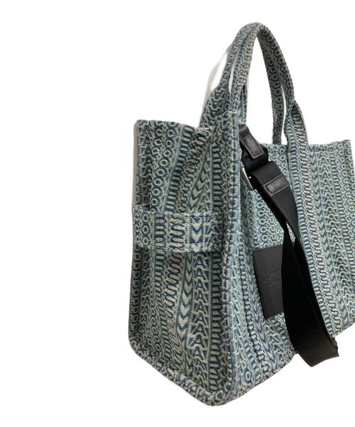 MARC JACOBS（マークジェイコブス）MARC JACOBS (マークジェイコブス) ザウォッシュドモノグラムデニムバッグ ブルーの古着・服飾アイテム