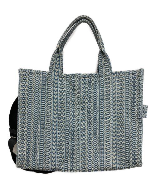 MARC JACOBS（マークジェイコブス）MARC JACOBS (マークジェイコブス) ザウォッシュドモノグラムデニムバッグ ブルーの古着・服飾アイテム