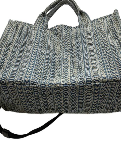 MARC JACOBS（マークジェイコブス）MARC JACOBS (マークジェイコブス) ザウォッシュドモノグラムデニムバッグ ブルーの古着・服飾アイテム