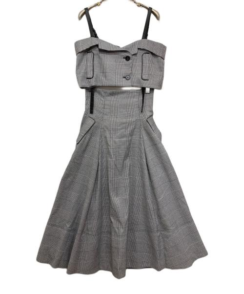 Mystrada（マイストラーダ）Mystrada (マイストラーダ) ノースリーブ・キャミソールワンピース グレー サイズ:38の古着・服飾アイテム