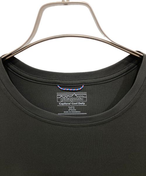 Patagonia（パタゴニア）Patagonia (パタゴニア) クールデイリーTシャツ ブラック サイズ:XLの古着・服飾アイテム