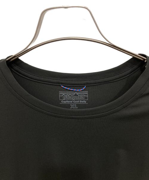 Patagonia（パタゴニア）Patagonia (パタゴニア) クールデイリーTシャツ ブラック サイズ:XLの古着・服飾アイテム