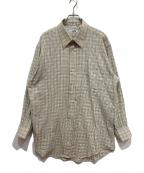 HERMESエルメス）の古着「セリエボタンチェックシャツ」｜イエロー