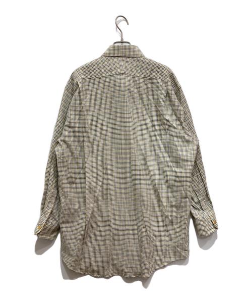 HERMES（エルメス）HERMES (エルメス) セリエボタンチェックシャツ イエロー サイズ:42の古着・服飾アイテム