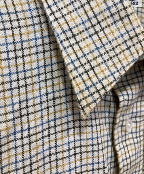 HERMES（エルメス）HERMES (エルメス) セリエボタンチェックシャツ イエロー サイズ:42の古着・服飾アイテム